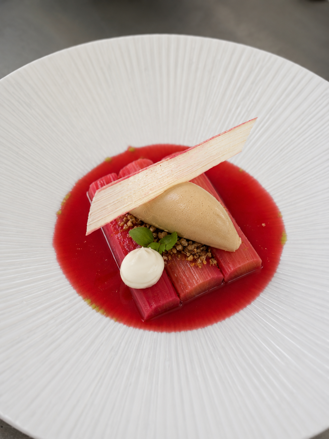 Elegant main dish plated with precision